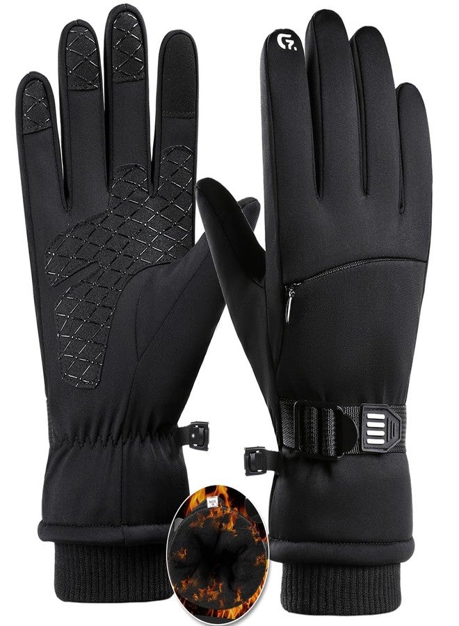 Romenrita Winter Gloves for Men Women, Cold Weather Gloves for Skiing Snow Glove, Thermal Waterproof Gloves Windproof Warm Gloves for Outdoor Running,Cycling,Hiking, Driving, Freezer Work (Large) - Image 1